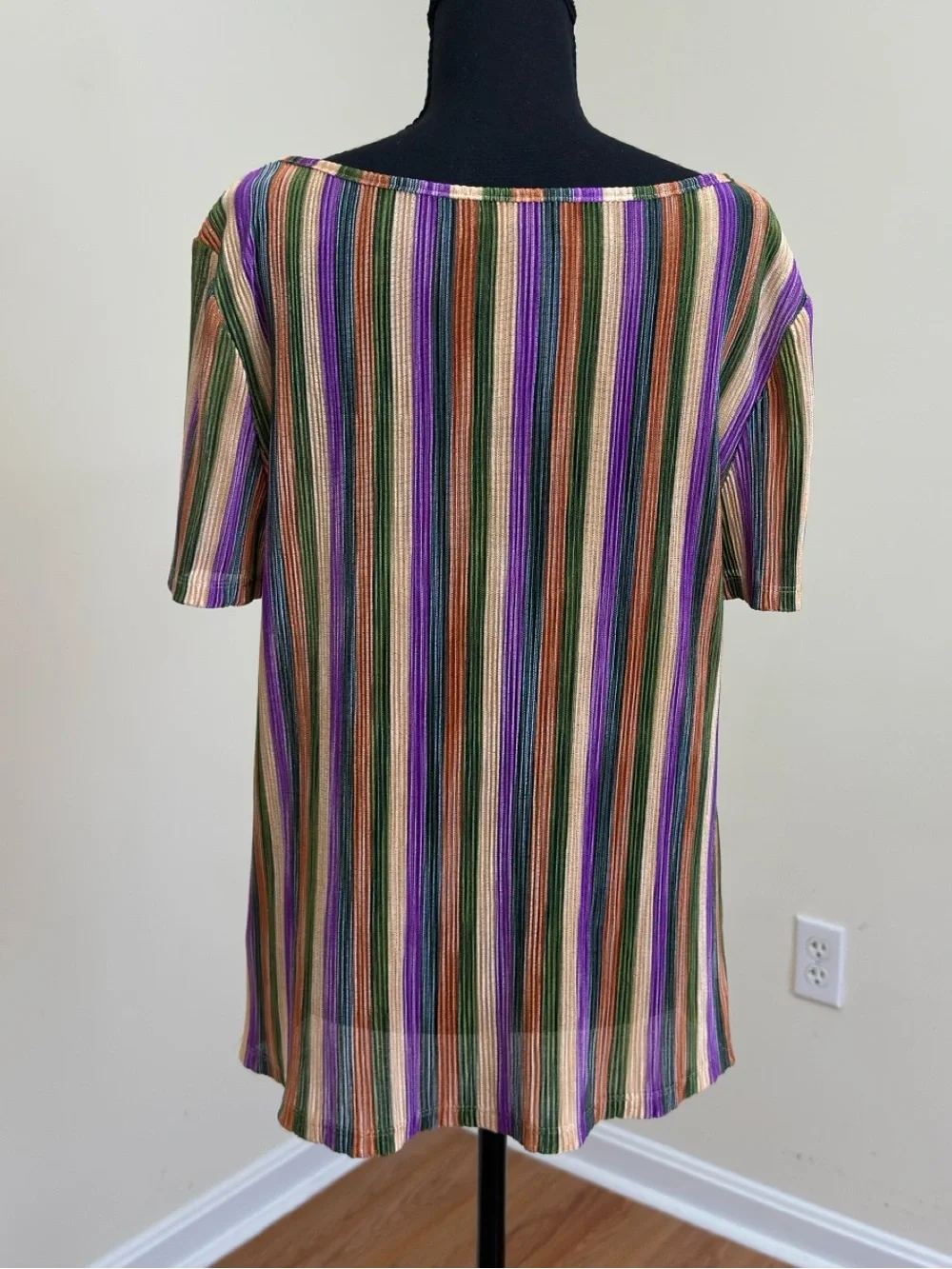 Ramy Brook Multicolor large Striped Top NWOT Casual Lightweight Designer Blouse